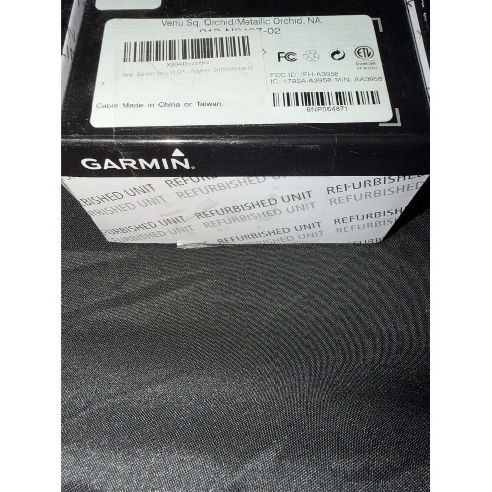 Garmin Venu Sq GPS Smartwatch ~ Orchid ~ with Box and Charging Cable ~ Excellent